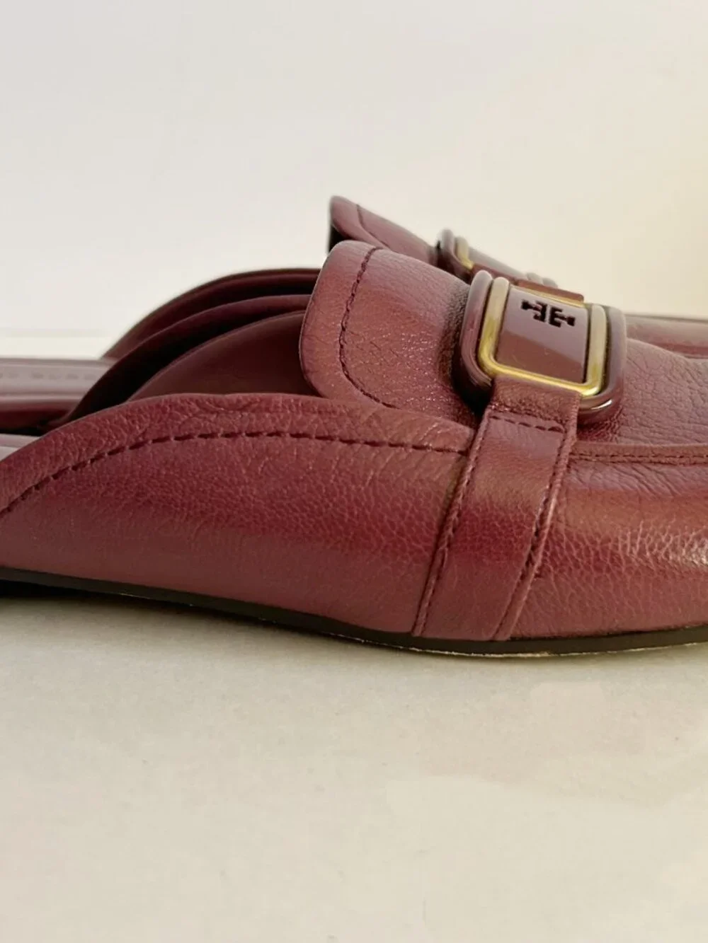 Tory Burch burgundy leather